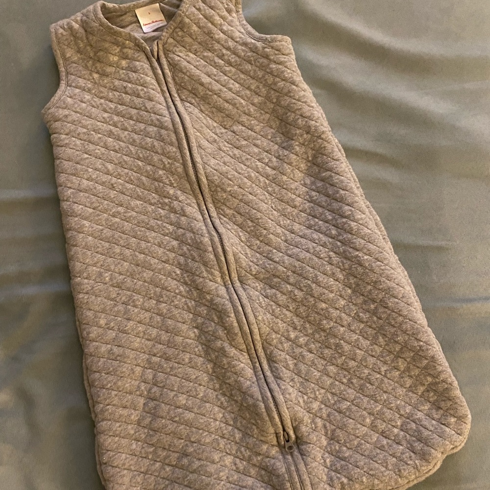 Gray Quilted Hanna Andersson Sleep Sack - Size S